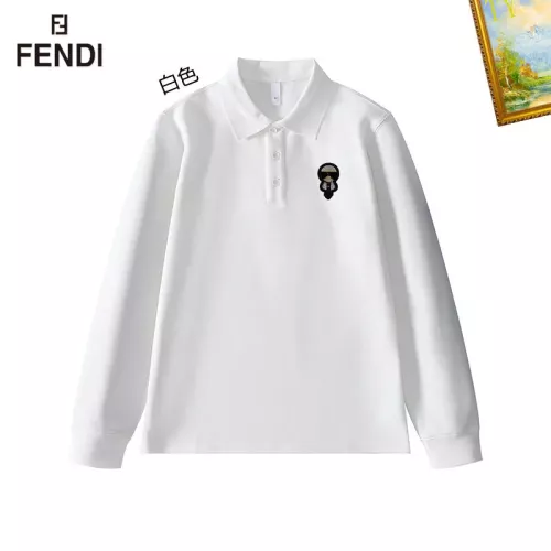 Fendi T-Shirts Long Sleeved For Men #1272391 $40.00 USD, Wholesale Replica Fendi T-Shirts