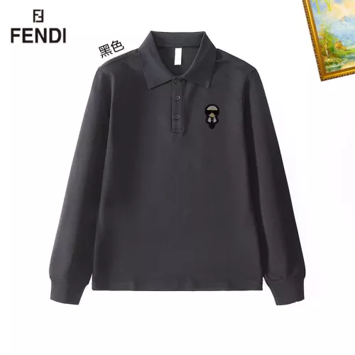 Fendi T-Shirts Long Sleeved For Men #1272394 $40.00 USD, Wholesale Replica Fendi T-Shirts