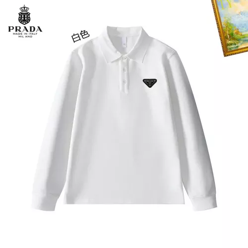 Prada T-Shirts Long Sleeved For Men #1272395 $40.00 USD, Wholesale Replica Prada T-Shirts