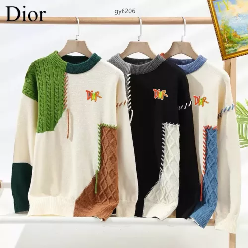 Replica Christian Dior Sweaters Long Sleeved For Men #1272429 $48.00 USD for Wholesale