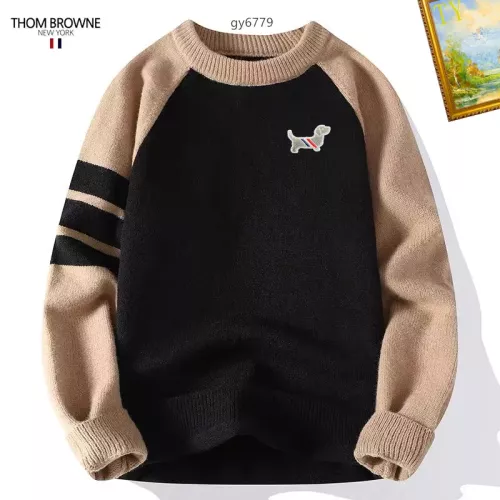 Thom Browne TB Sweaters Long Sleeved For Men #1272445 $48.00 USD, Wholesale Replica Thom Browne TB Sweaters