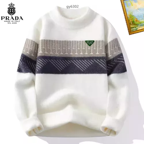 Prada Sweater Long Sleeved For Men #1272446 $48.00 USD, Wholesale Replica Prada Sweater