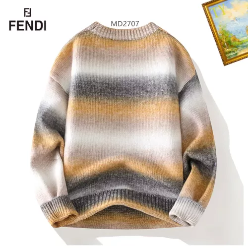 Replica Fendi Sweaters Long Sleeved For Men #1272449 $48.00 USD for Wholesale