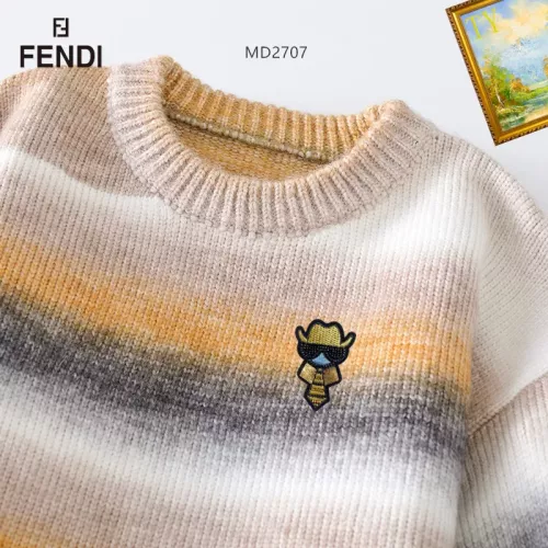 Replica Fendi Sweaters Long Sleeved For Men #1272449 $48.00 USD for Wholesale