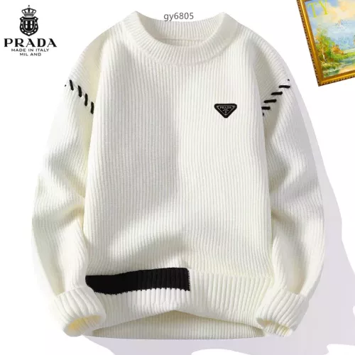 Prada Sweater Long Sleeved For Men #1272452 $48.00 USD, Wholesale Replica Prada Sweater