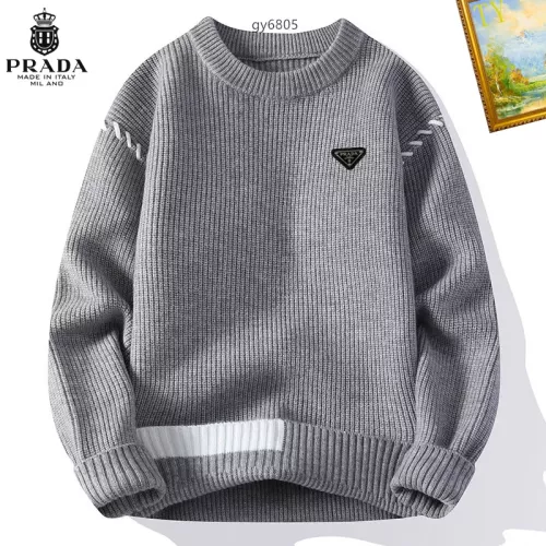 Prada Sweater Long Sleeved For Men #1272453 $48.00 USD, Wholesale Replica Prada Sweater