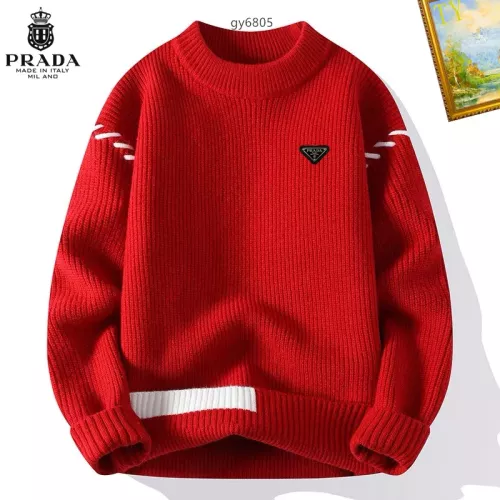 Prada Sweater Long Sleeved For Men #1272455 $48.00 USD, Wholesale Replica Prada Sweater