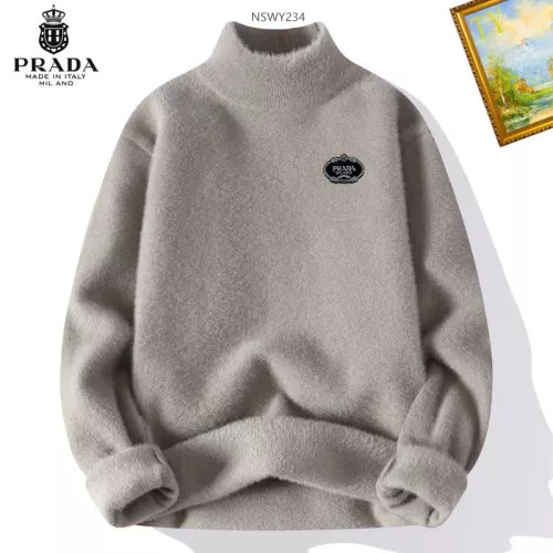 Prada Sweater Long Sleeved For Men #1272493 $48.00 USD, Wholesale Replica Prada Sweater