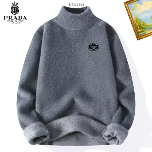 Prada Sweater Long Sleeved For Men #1272495 $48.00 USD, Wholesale Replica Prada Sweater