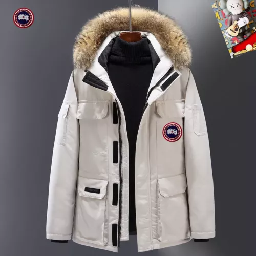 Canada Goose Down Feather Coat Long Sleeved For Men #1272497 $82.00 USD, Wholesale Replica Canada Goose Down Feather Coat