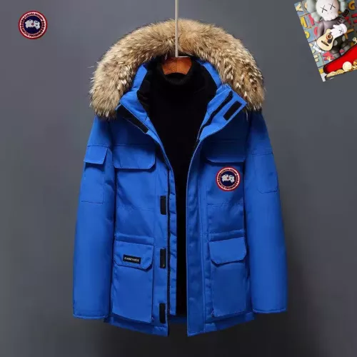 Canada Goose Down Feather Coat Long Sleeved For Men #1272499 $82.00 USD, Wholesale Replica Canada Goose Down Feather Coat