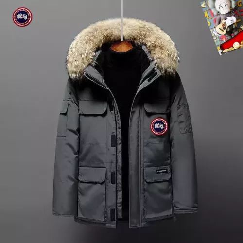 Canada Goose Down Feather Coat Long Sleeved For Men #1272500 $82.00 USD, Wholesale Replica Canada Goose Down Feather Coat