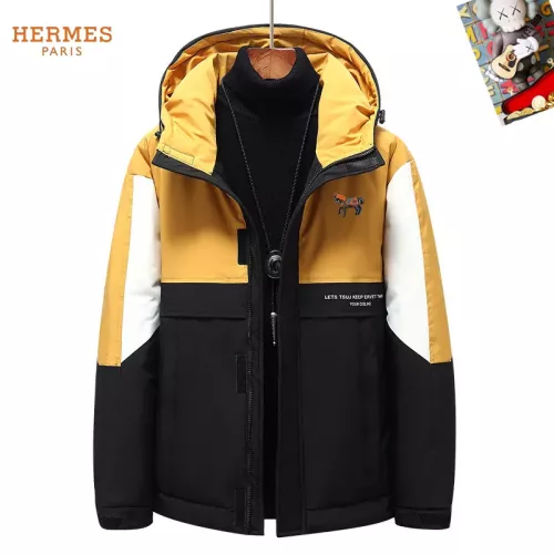 Hermes Down Feather Coat Long Sleeved For Men #1272502 $82.00 USD, Wholesale Replica Hermes Down Feather Coat