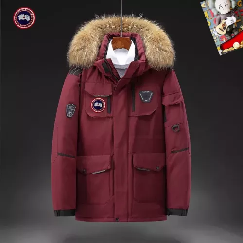 Canada Goose Down Feather Coat Long Sleeved For Men #1272512 $82.00 USD, Wholesale Replica Canada Goose Down Feather Coat