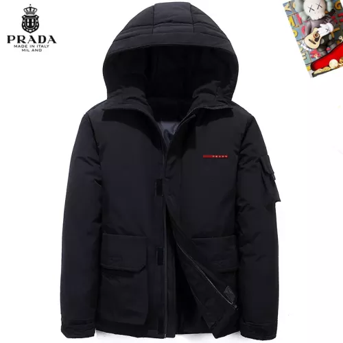 Prada Down Feather Coat Long Sleeved For Men #1272529 $82.00 USD, Wholesale Replica Prada Down Feather Coat