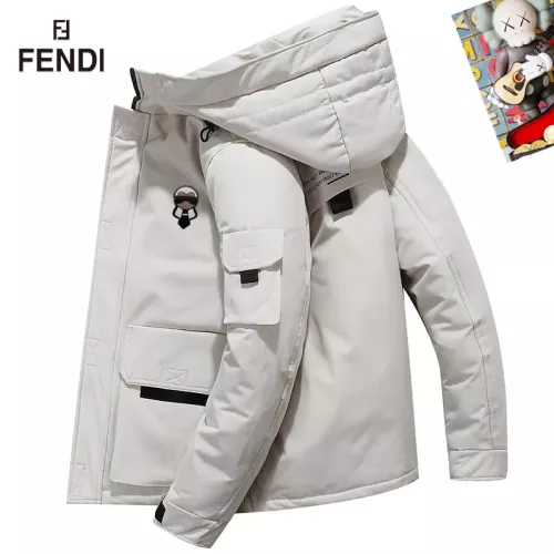 Fendi Down Feather Coat Long Sleeved For Men #1272557 $82.00 USD, Wholesale Replica Fendi Down Feather Coat