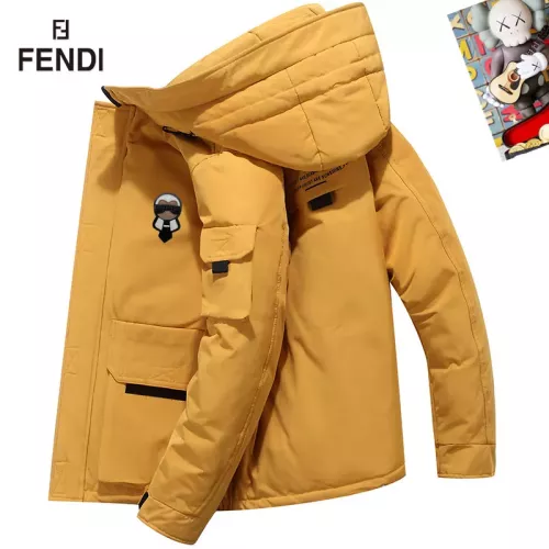 Fendi Down Feather Coat Long Sleeved For Men #1272559 $82.00 USD, Wholesale Replica Fendi Down Feather Coat