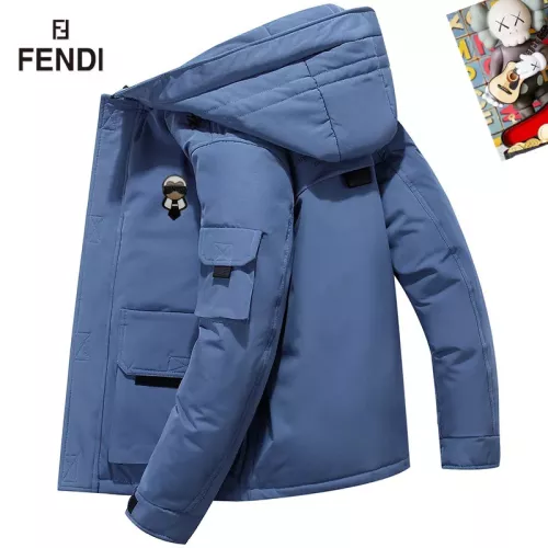 Fendi Down Feather Coat Long Sleeved For Men #1272560 $82.00 USD, Wholesale Replica Fendi Down Feather Coat