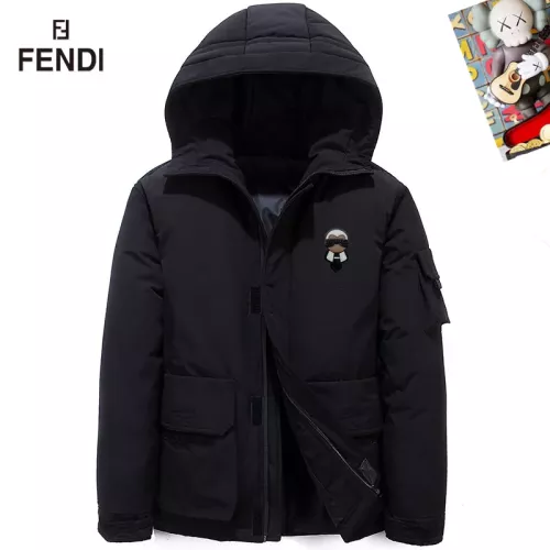 Fendi Down Feather Coat Long Sleeved For Men #1272561 $82.00 USD, Wholesale Replica Fendi Down Feather Coat