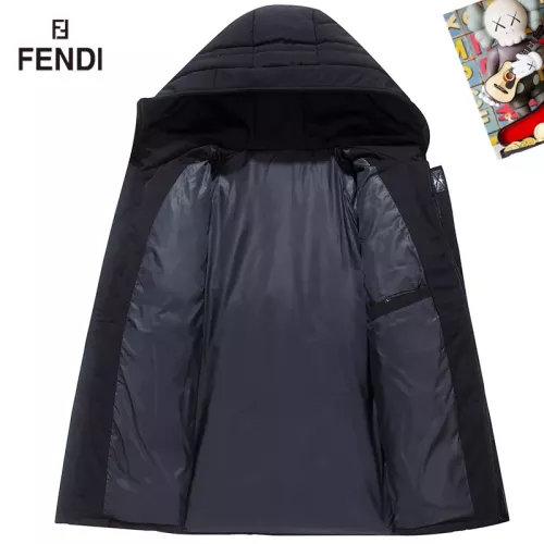 Replica Fendi Down Feather Coat Long Sleeved For Men #1272561 $82.00 USD for Wholesale