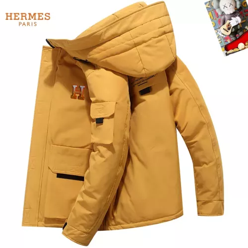 Hermes Down Feather Coat Long Sleeved For Men #1272570 $82.00 USD, Wholesale Replica Hermes Down Feather Coat