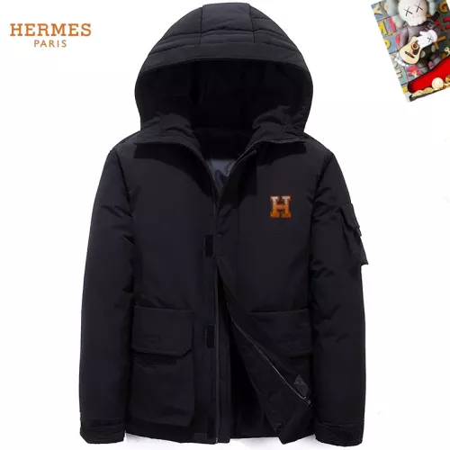 Hermes Down Feather Coat Long Sleeved For Men #1272572 $82.00 USD, Wholesale Replica Hermes Down Feather Coat