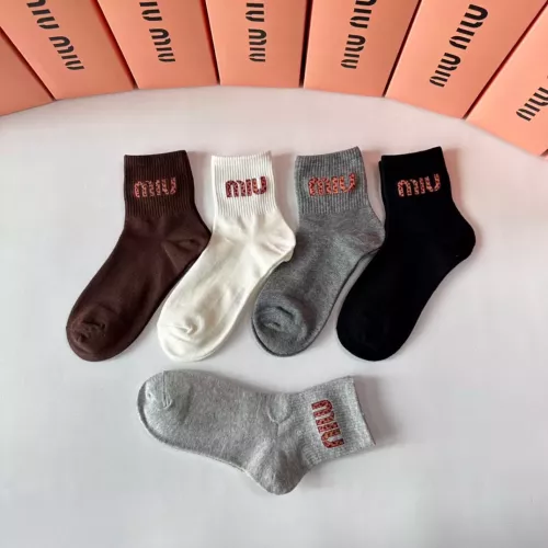 Replica MIU MIU Socks #1272776 $27.00 USD for Wholesale