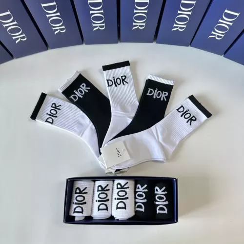 Replica Christian Dior Socks #1272782 $29.00 USD for Wholesale