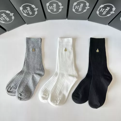 Prada Socks #1272788 $32.00 USD, Wholesale Replica Prada Socks