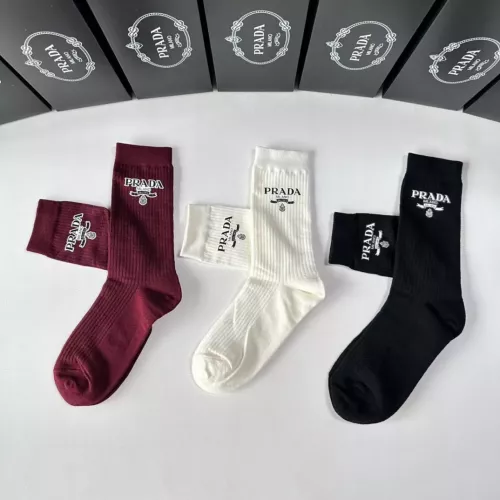 Replica Prada Socks #1272789 $32.00 USD for Wholesale