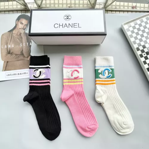 Replica Chanel Socks For Women #1272823 $29.00 USD for Wholesale