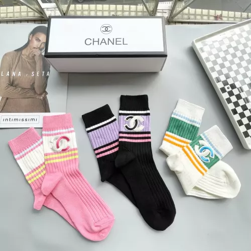 Replica Chanel Socks For Women #1272823 $29.00 USD for Wholesale