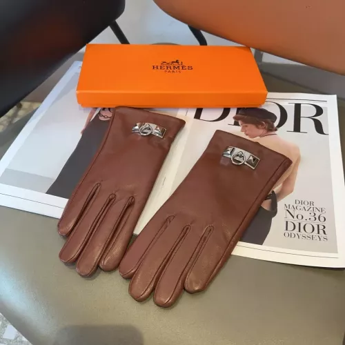 Replica Hermes Gloves #1272845 $52.00 USD for Wholesale