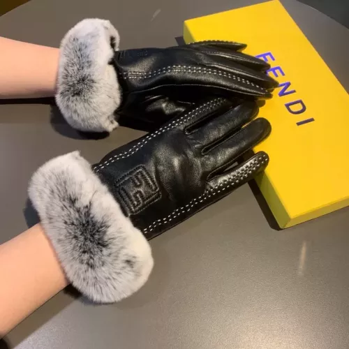 Replica Fendi Gloves For Women #1272896 $42.00 USD for Wholesale