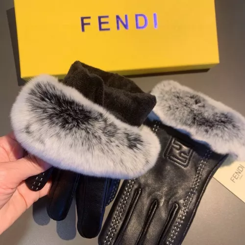 Replica Fendi Gloves For Women #1272896 $42.00 USD for Wholesale