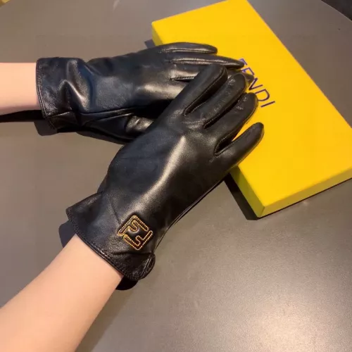 Replica Fendi Gloves For Women #1272901 $36.00 USD for Wholesale