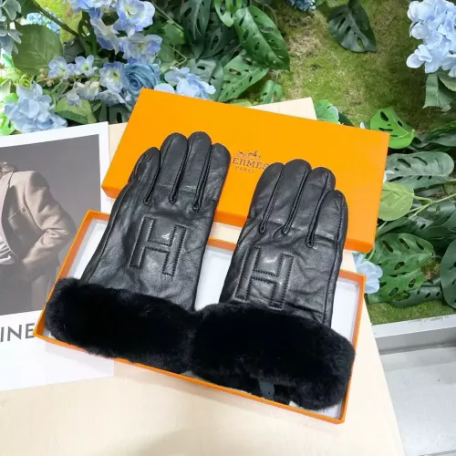 Replica Hermes Gloves For Women #1272950 $42.00 USD for Wholesale