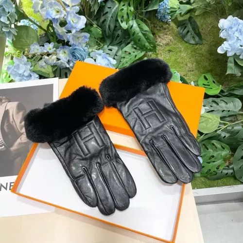 Replica Hermes Gloves For Women #1272950 $42.00 USD for Wholesale