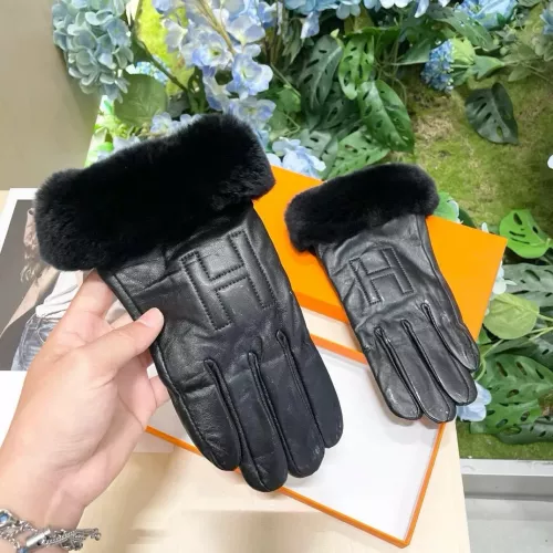 Replica Hermes Gloves For Women #1272950 $42.00 USD for Wholesale