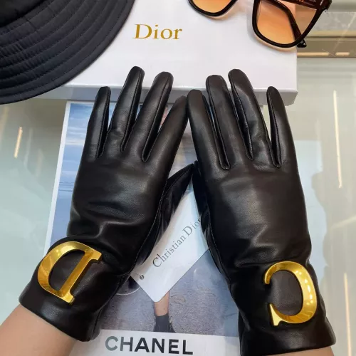 Replica Christian Dior Gloves For Women #1272961 $60.00 USD for Wholesale