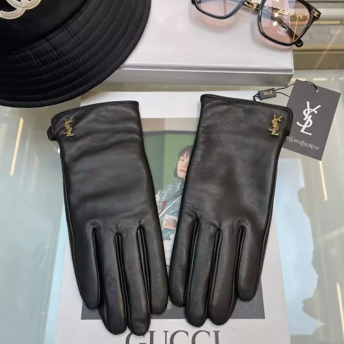 Yves Saint Laurent Gloves For Women #1272962 $60.00 USD, Wholesale Replica Yves Saint Laurent Gloves