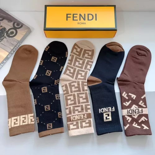 Replica Fendi Socks #1273215 $29.00 USD for Wholesale