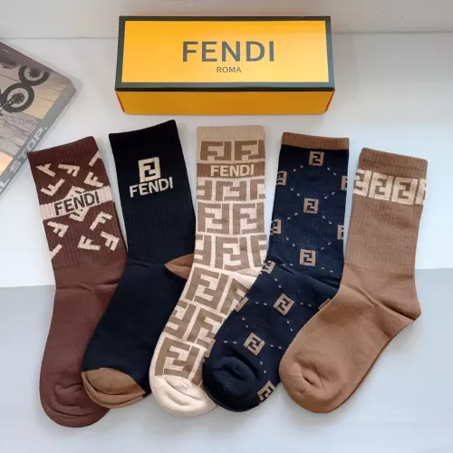 Replica Fendi Socks #1273215 $29.00 USD for Wholesale