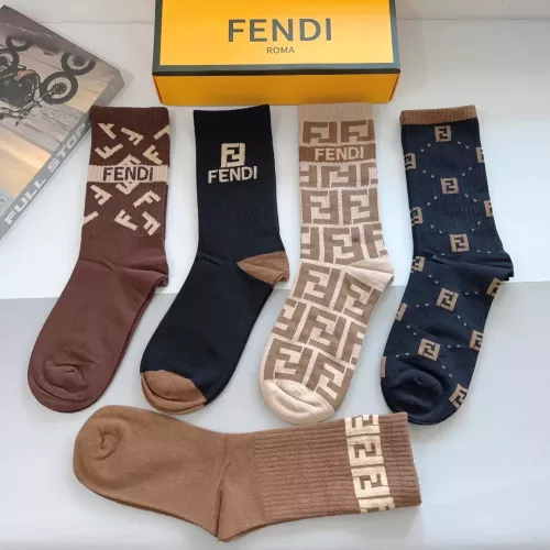 Replica Fendi Socks #1273215 $29.00 USD for Wholesale