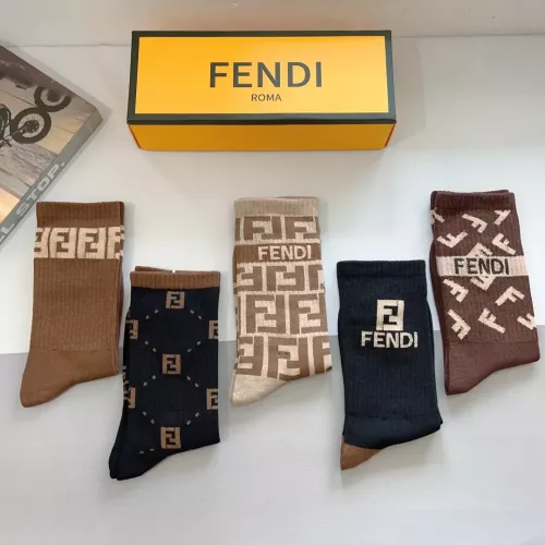 Replica Fendi Socks #1273215 $29.00 USD for Wholesale