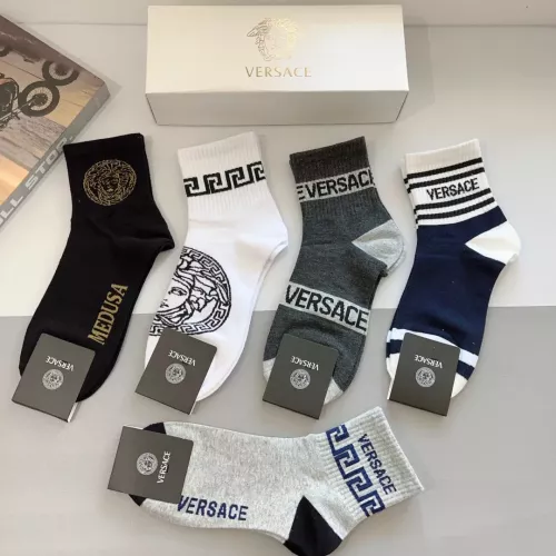 Replica Versace Socks For Men #1273217 $29.00 USD for Wholesale