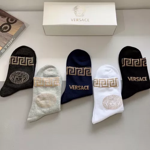 Replica Versace Socks #1273218 $29.00 USD for Wholesale