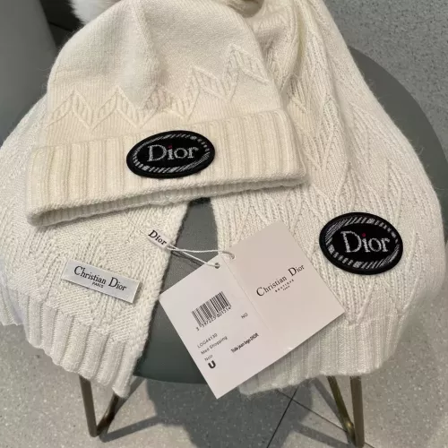 Replica Christian Dior Hat and Scarf Set #1273329 $68.00 USD for Wholesale