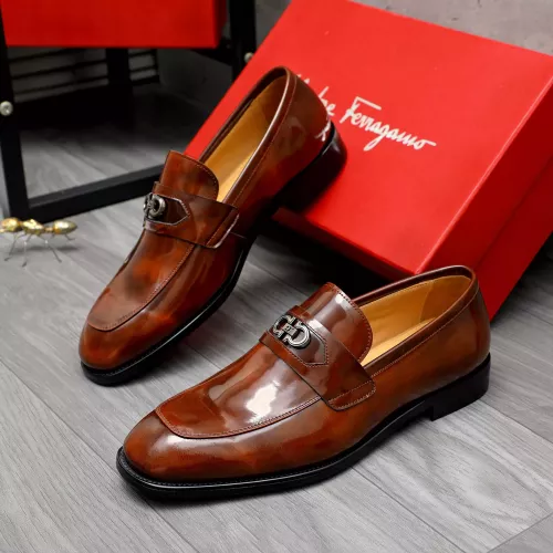 Salvatore Ferragamo Leather Shoes For Men #1273435 $82.00 USD, Wholesale Replica Salvatore Ferragamo Leather Shoes