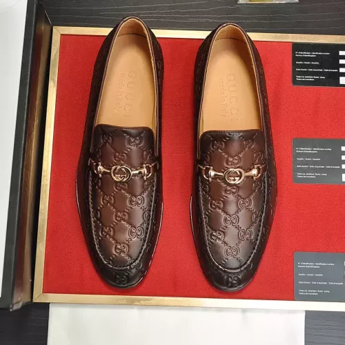 Replica Gucci Oxfords Shoes For Men #1273551 $92.00 USD for Wholesale